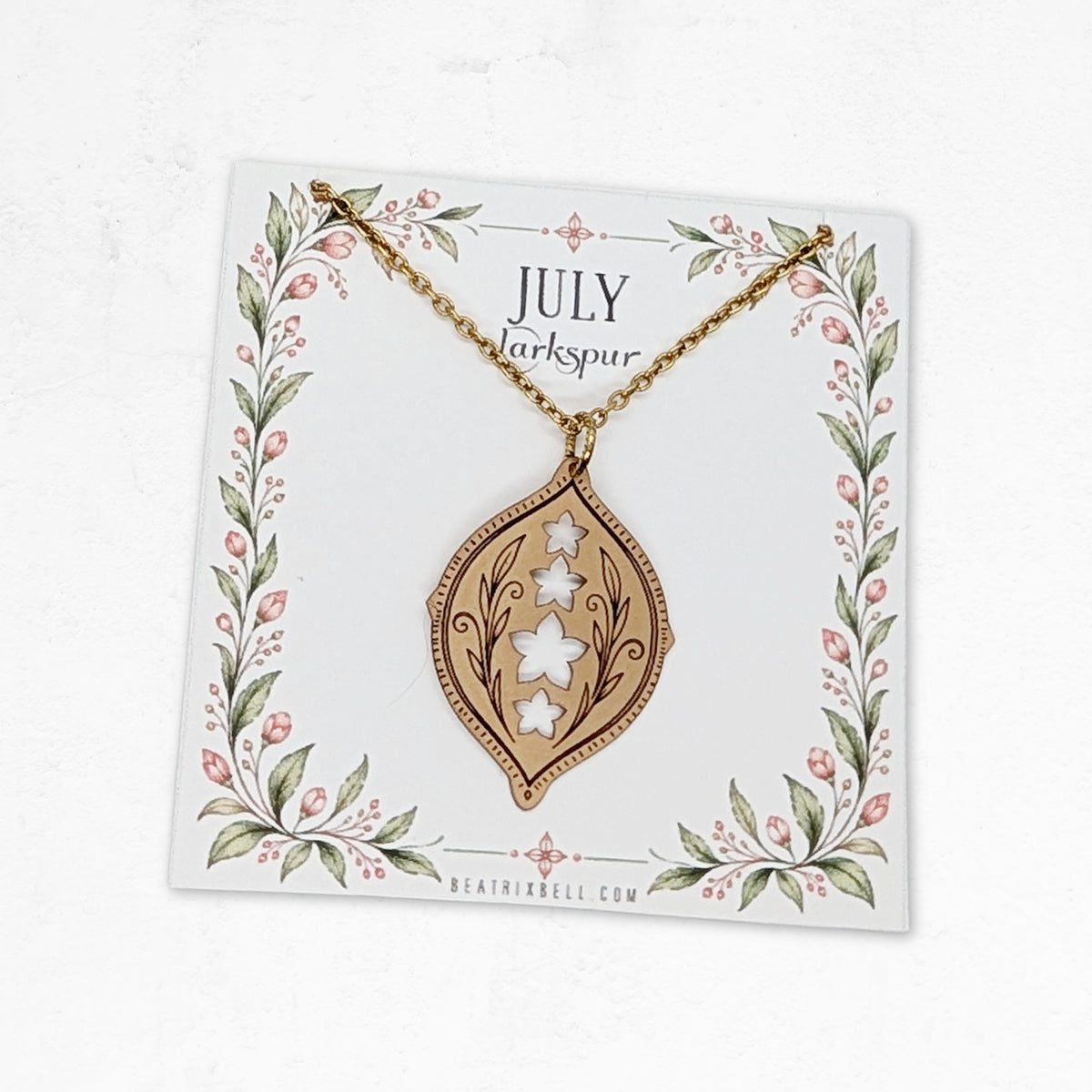 Birth Flower Necklace