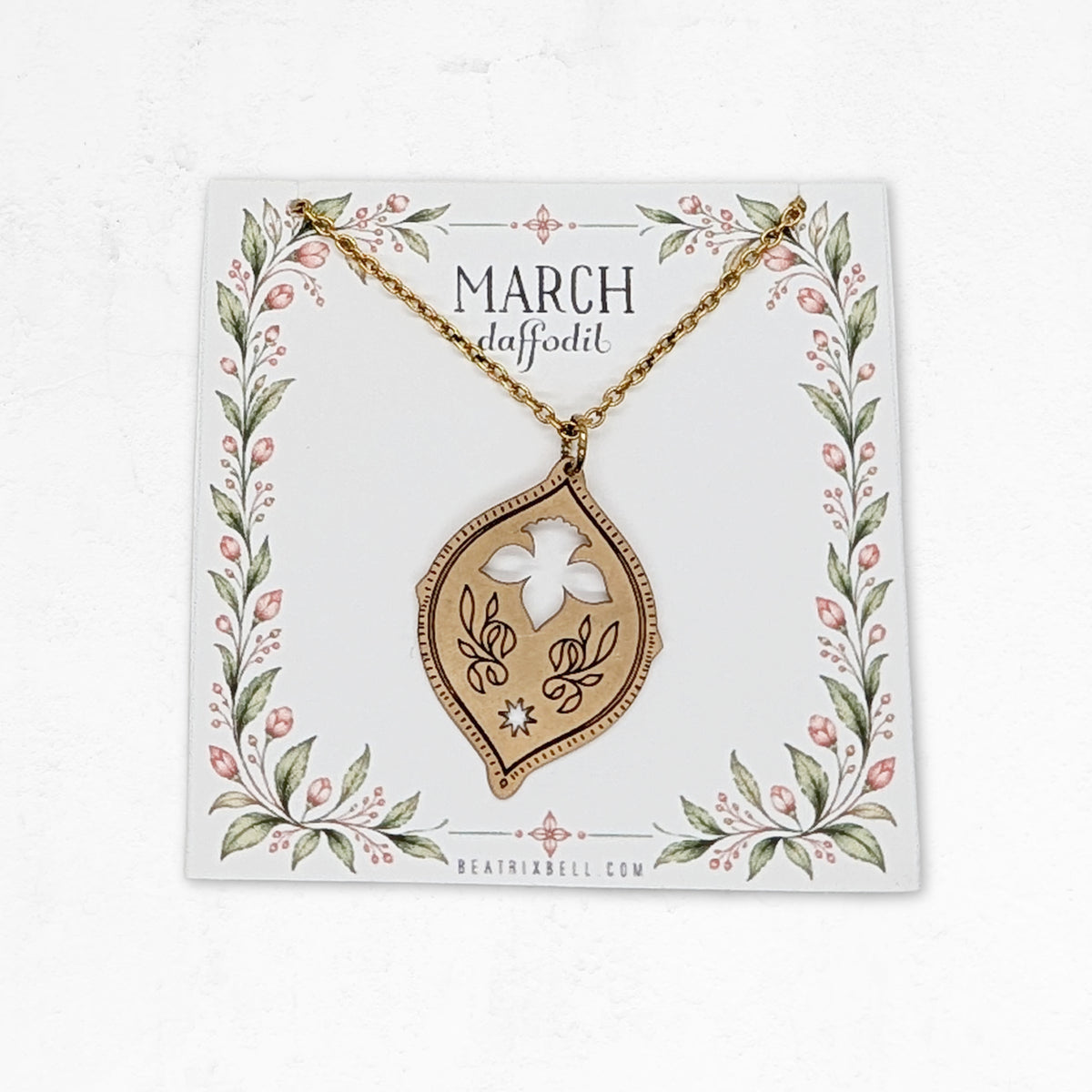 Birth Flower Necklace