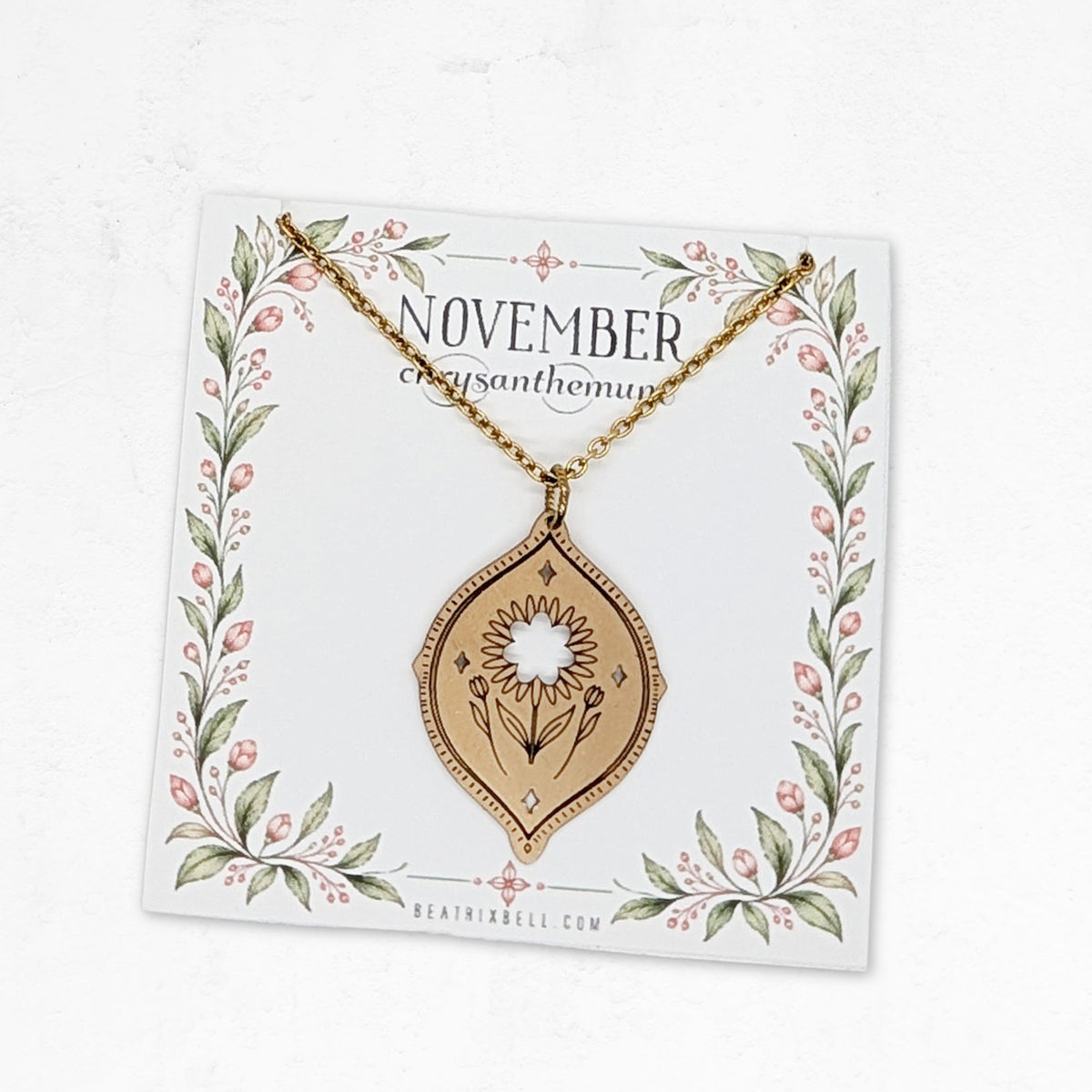 Birth Flower Necklace