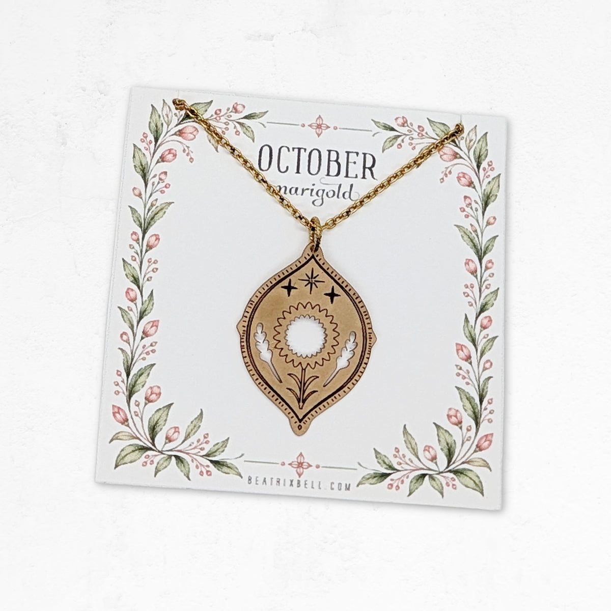 Birth Flower Necklace