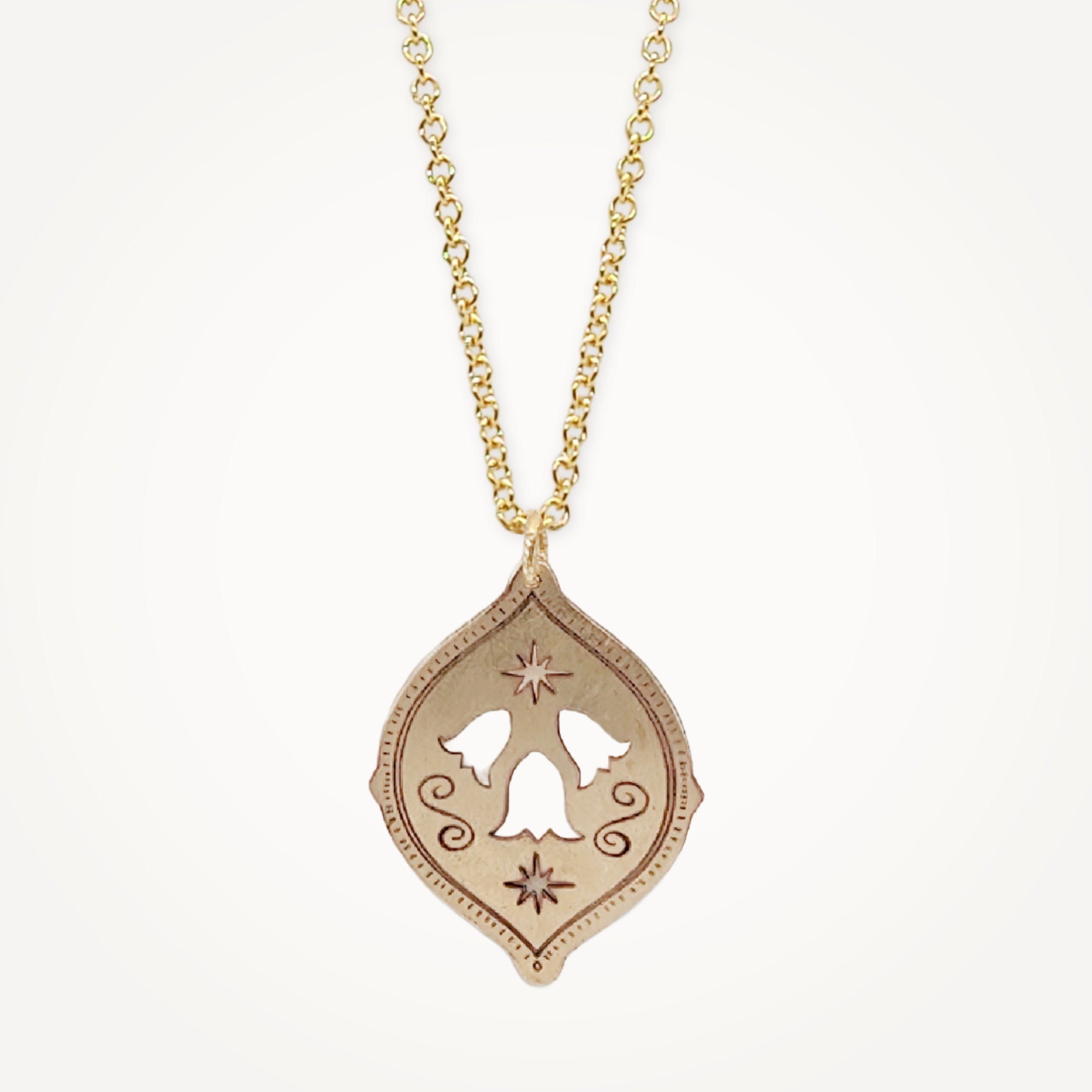 Botanical Floral Pendant Necklaces