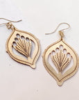 Handmade berry branch earrings botanical nature jewelry crafted in New Orleans