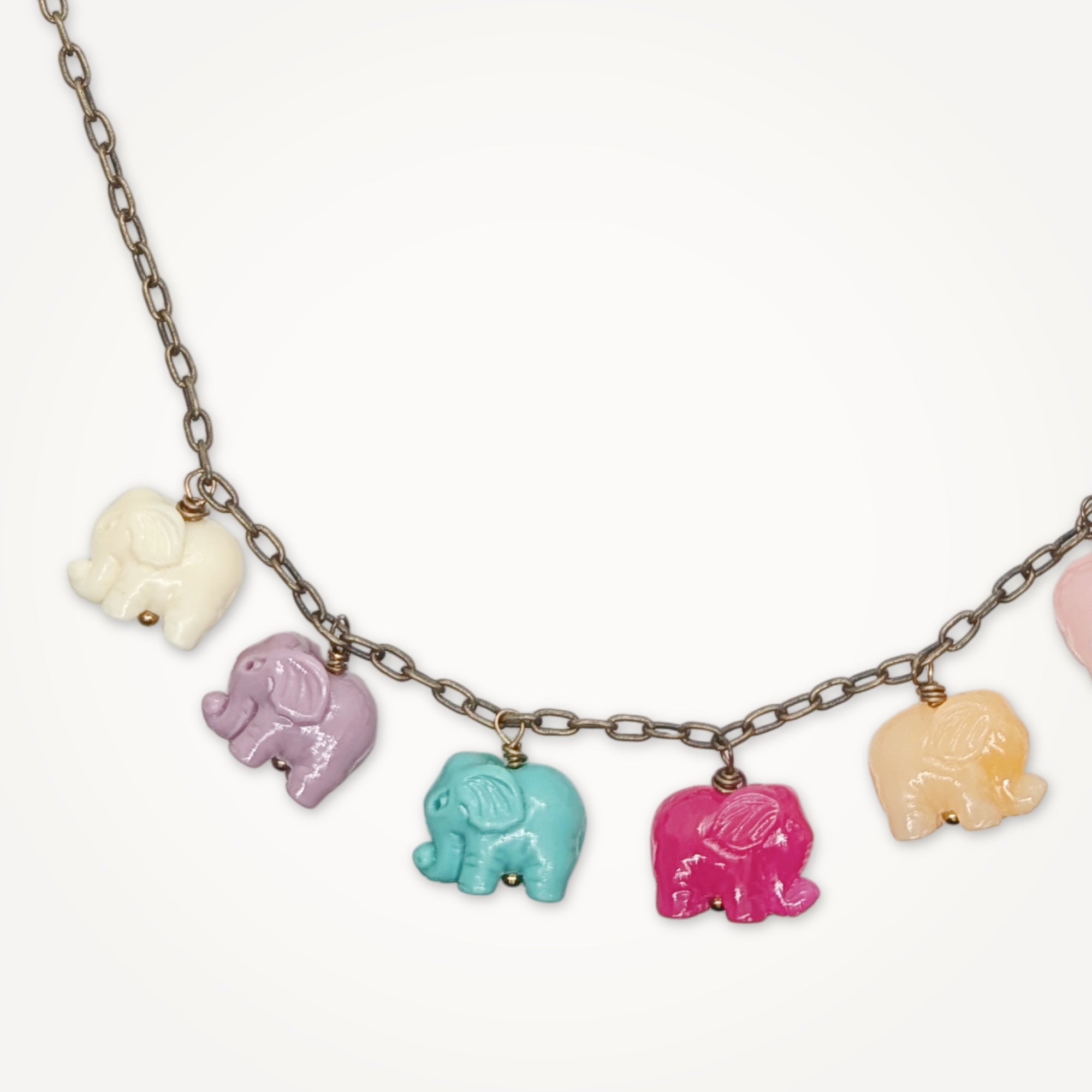 Charms Necklace • Elephants on Parade