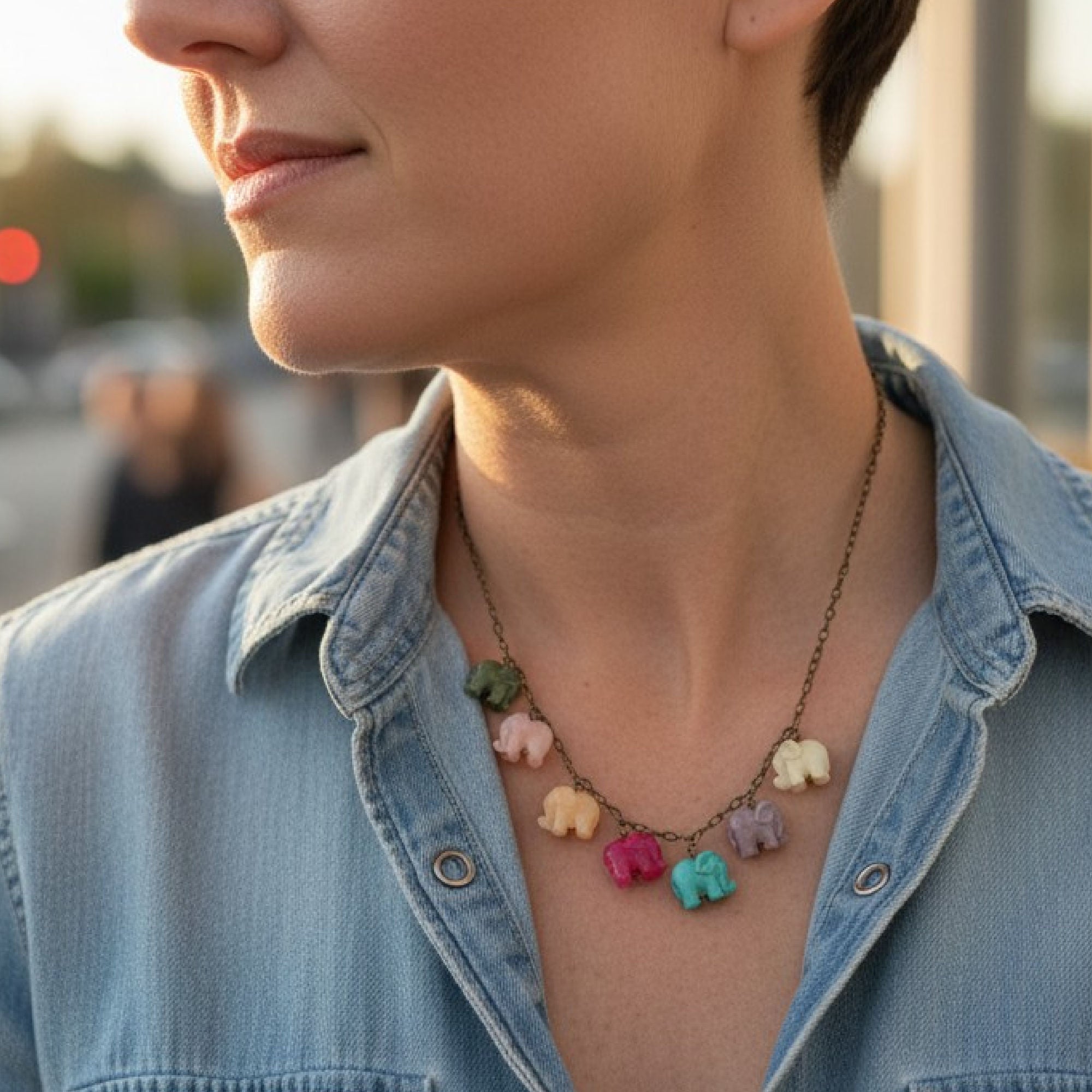 Charms Necklace • Elephants on Parade