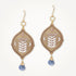 Night blooming cereus earrings with lavender quartz gemstone