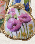 Purple Poppy Floral Ornament • Oyster Shell