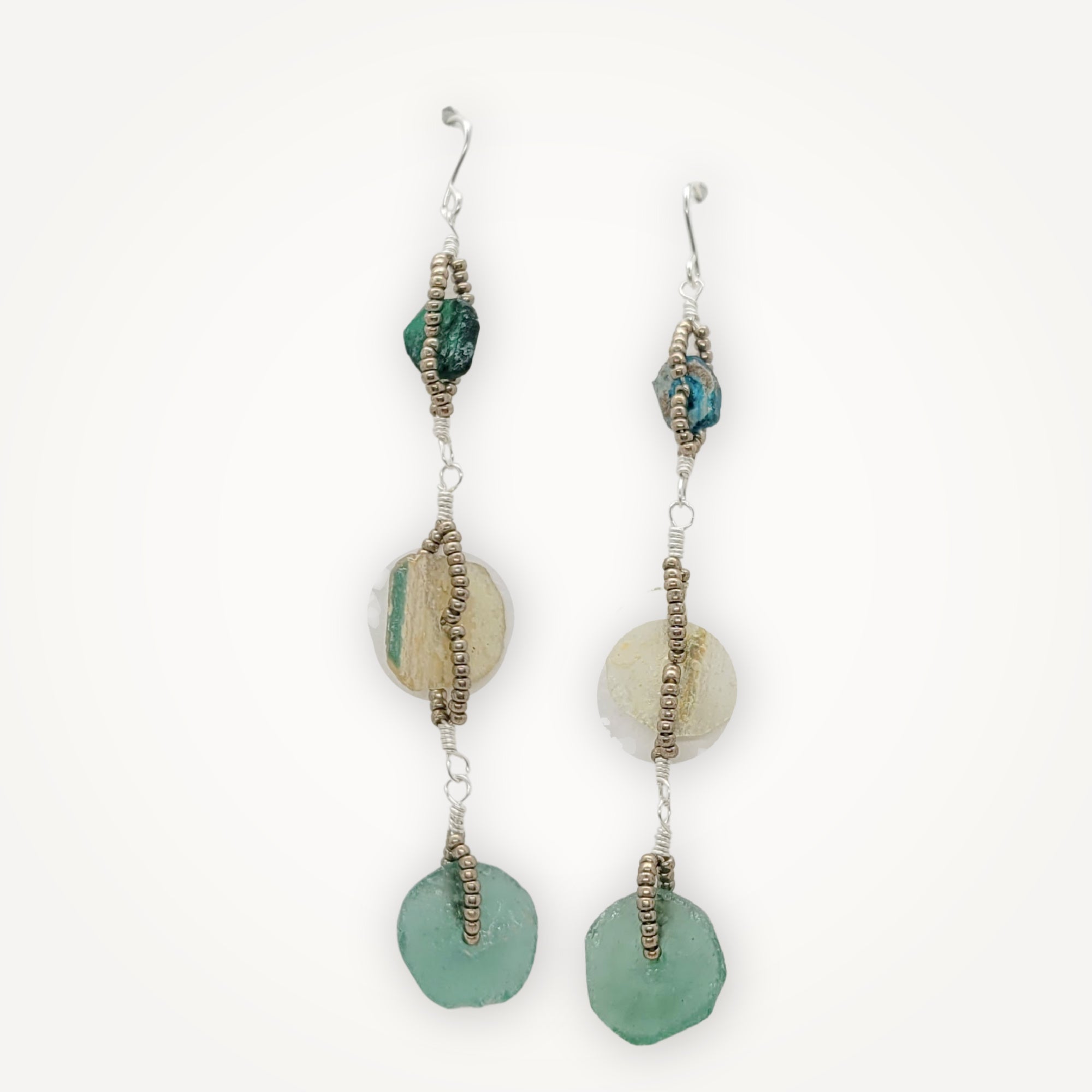 Roman Glass Earrings • Octavia