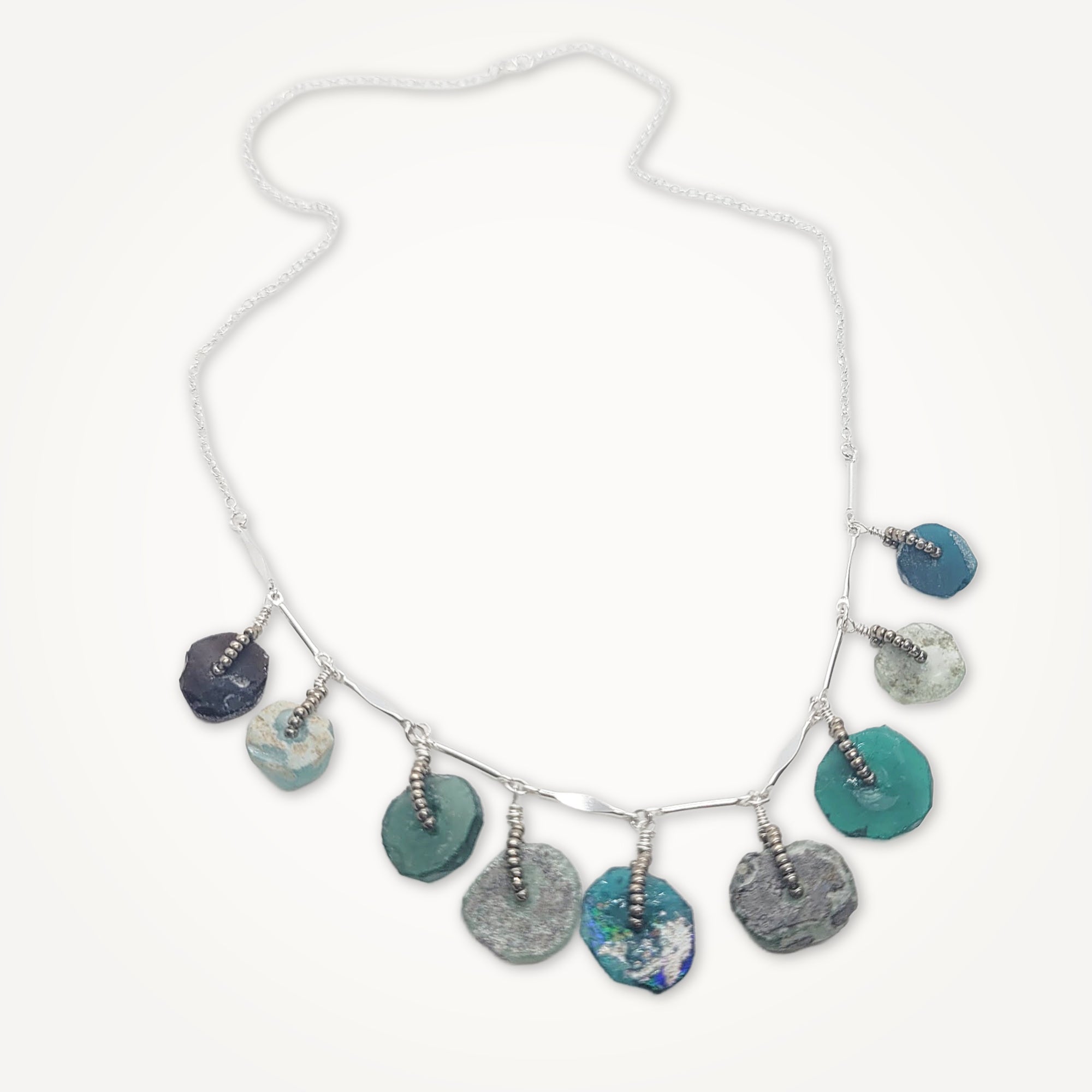 Roman Glass Necklace • Medallions