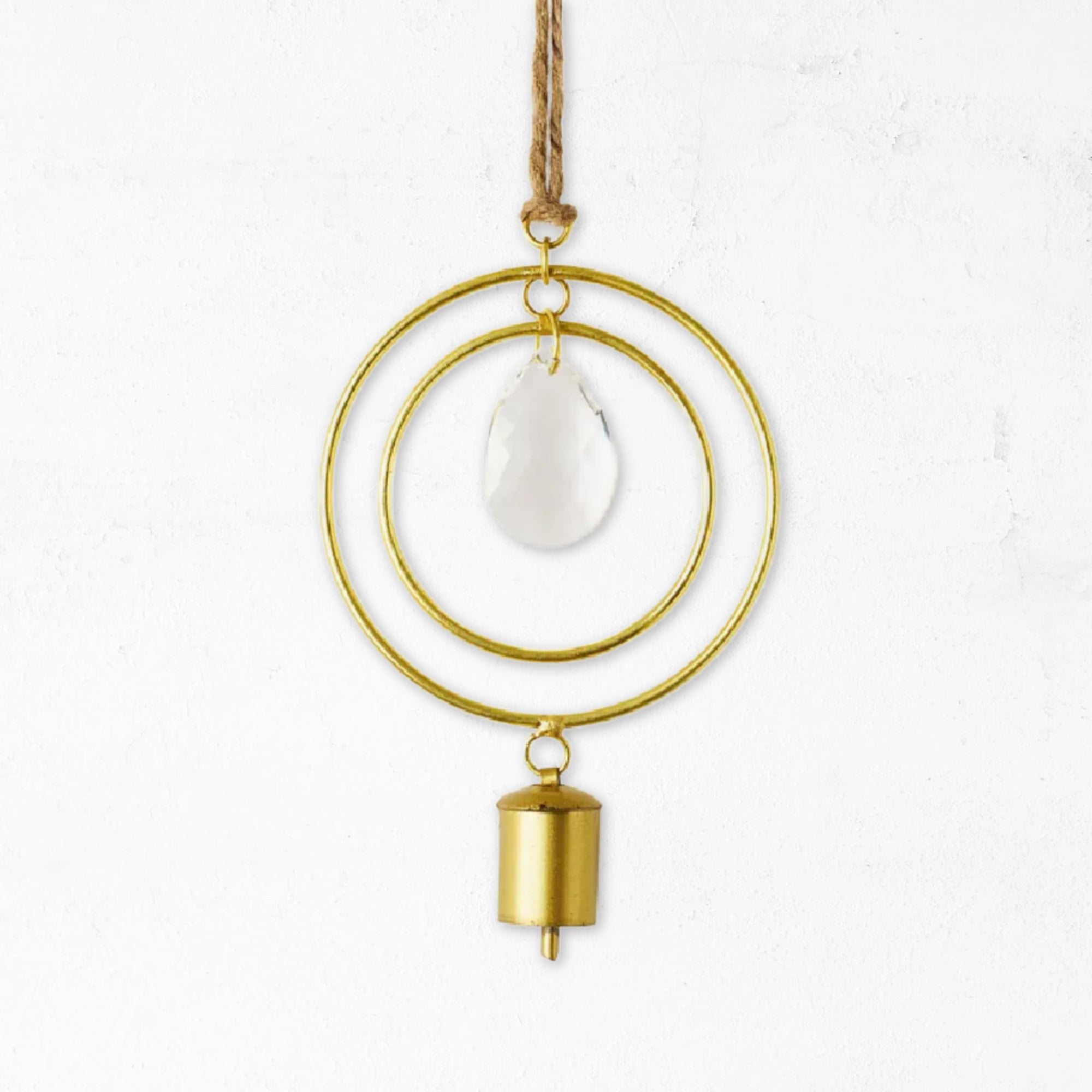 Meridian Crystal Suncatcher with Bell