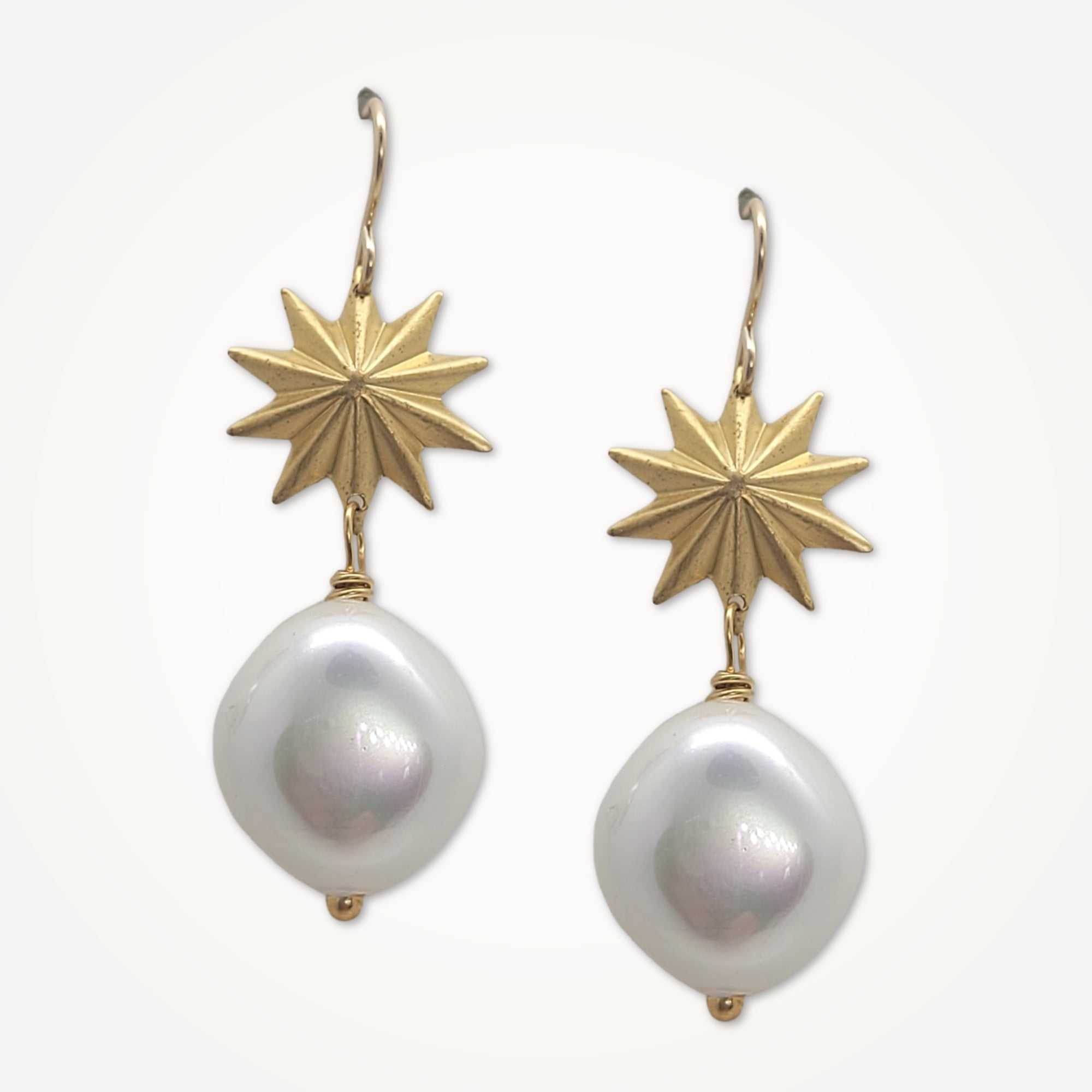 Baroque Pearl Earrings • Starburst