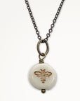 Simple Bee Pendant Necklace