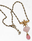 Honey Rose Bee Necklace