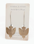 Inscribed Birds of Passage Earrings