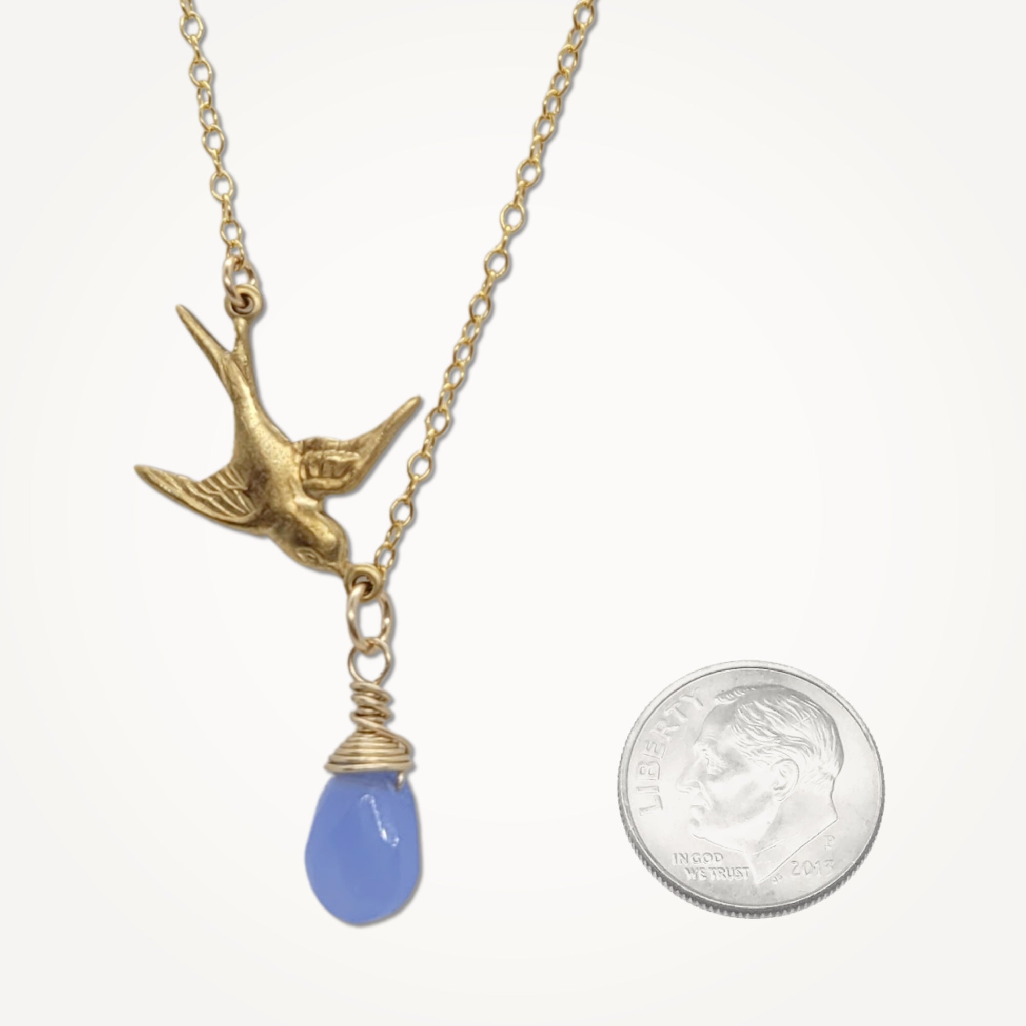 Bird Necklace • Blue Skies