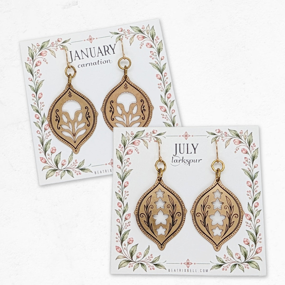 Birth Flower Earrings