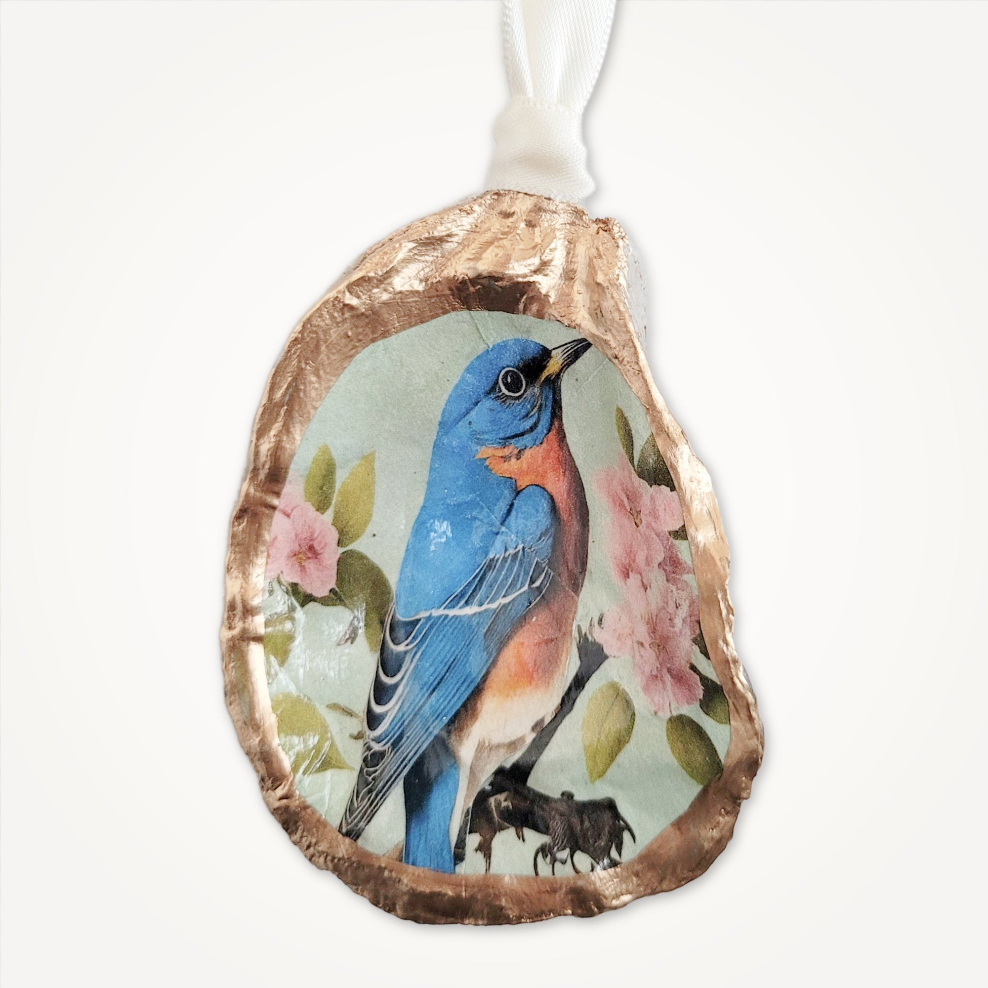 Bluebird Ornament • Oyster Shell