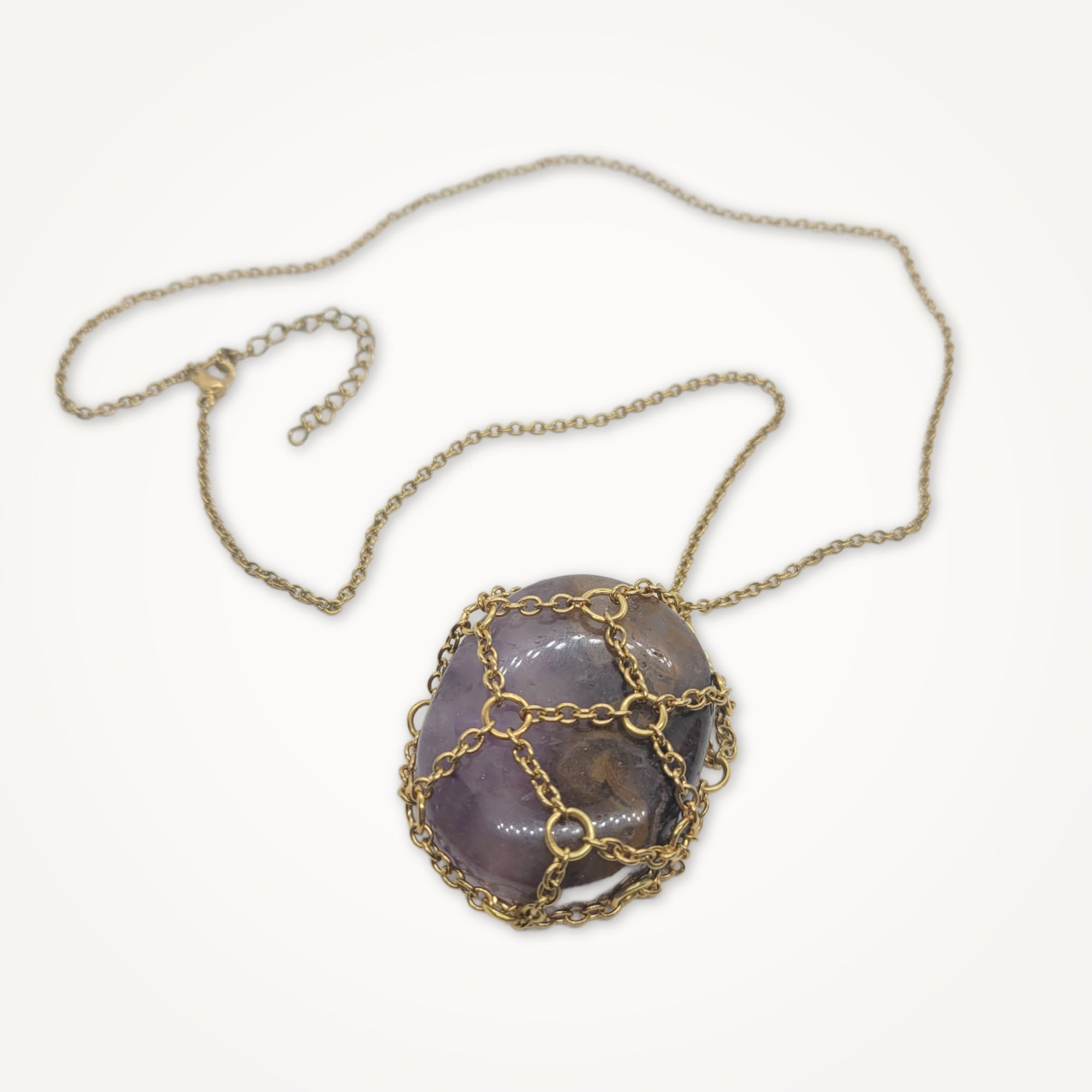 Amethyst Cage Necklace