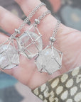 Crystal Ball Cage Necklace