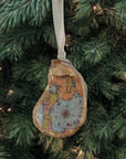 Cape Cod Map Ornament • Oyster Shell