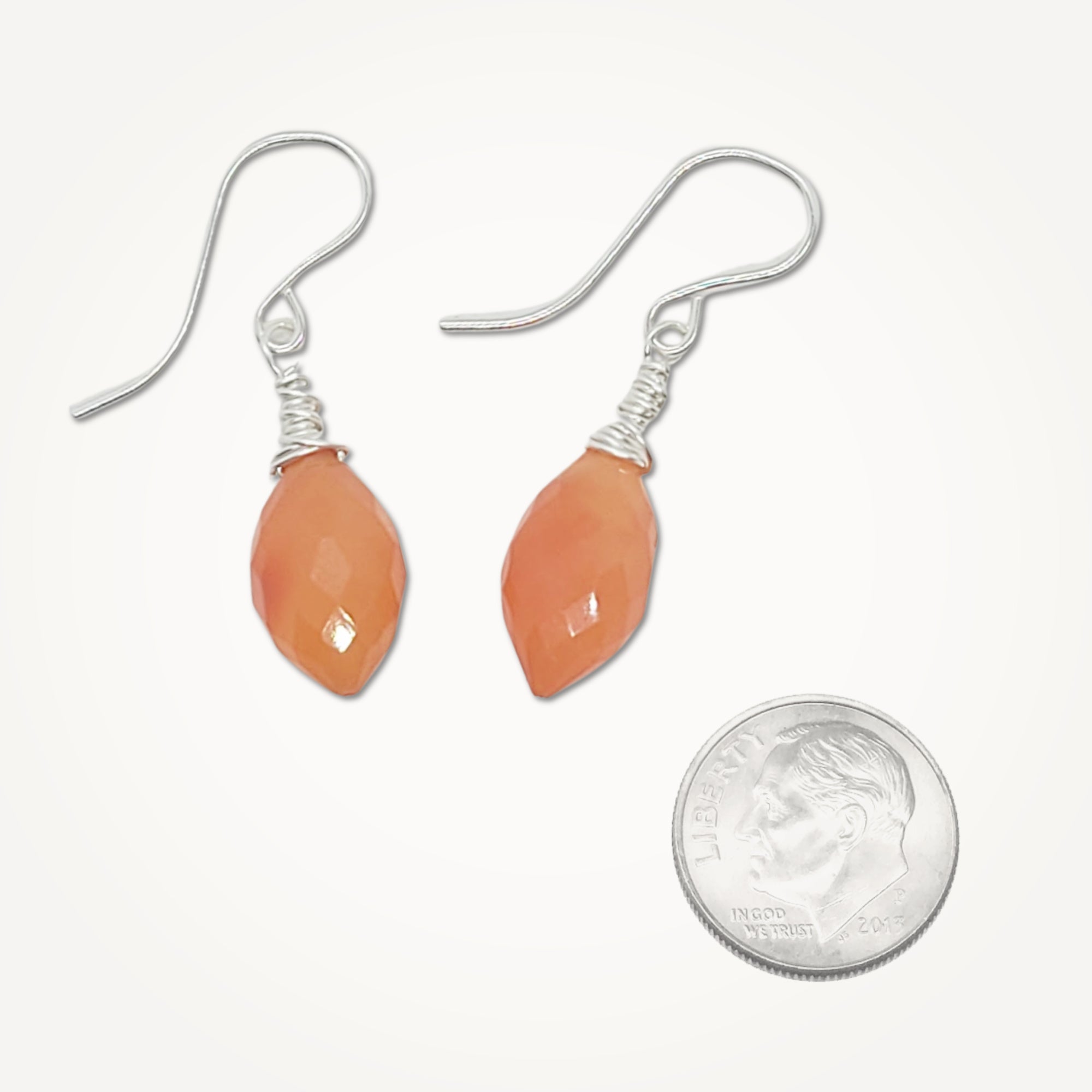Orange Carnelian Earrings