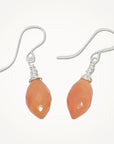Orange Carnelian Earrings