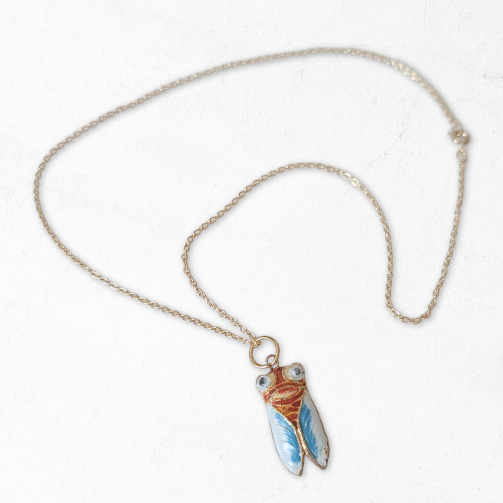 Enamel Cicada Necklace