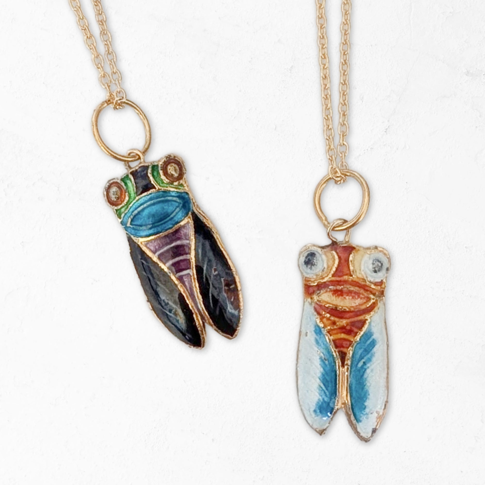 Enamel Cicada Necklace