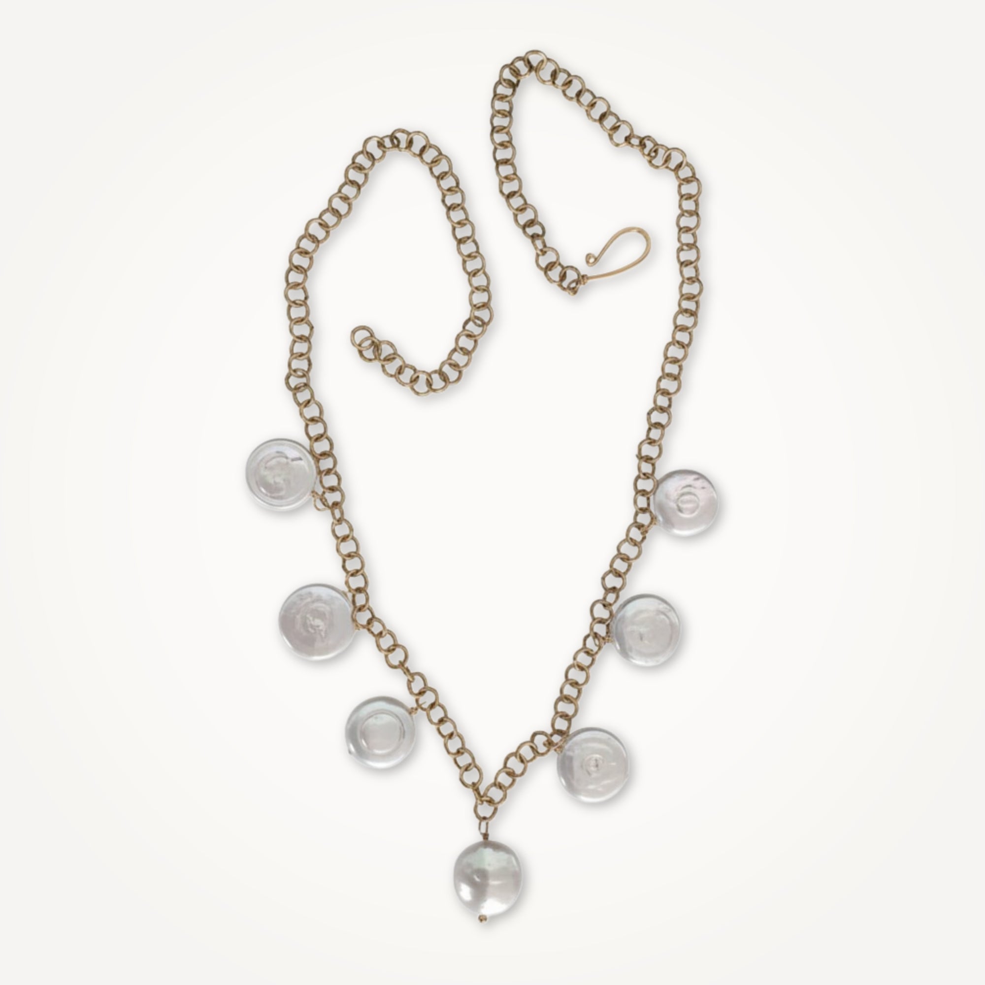 Baroque Coin Pearl Statement Necklace