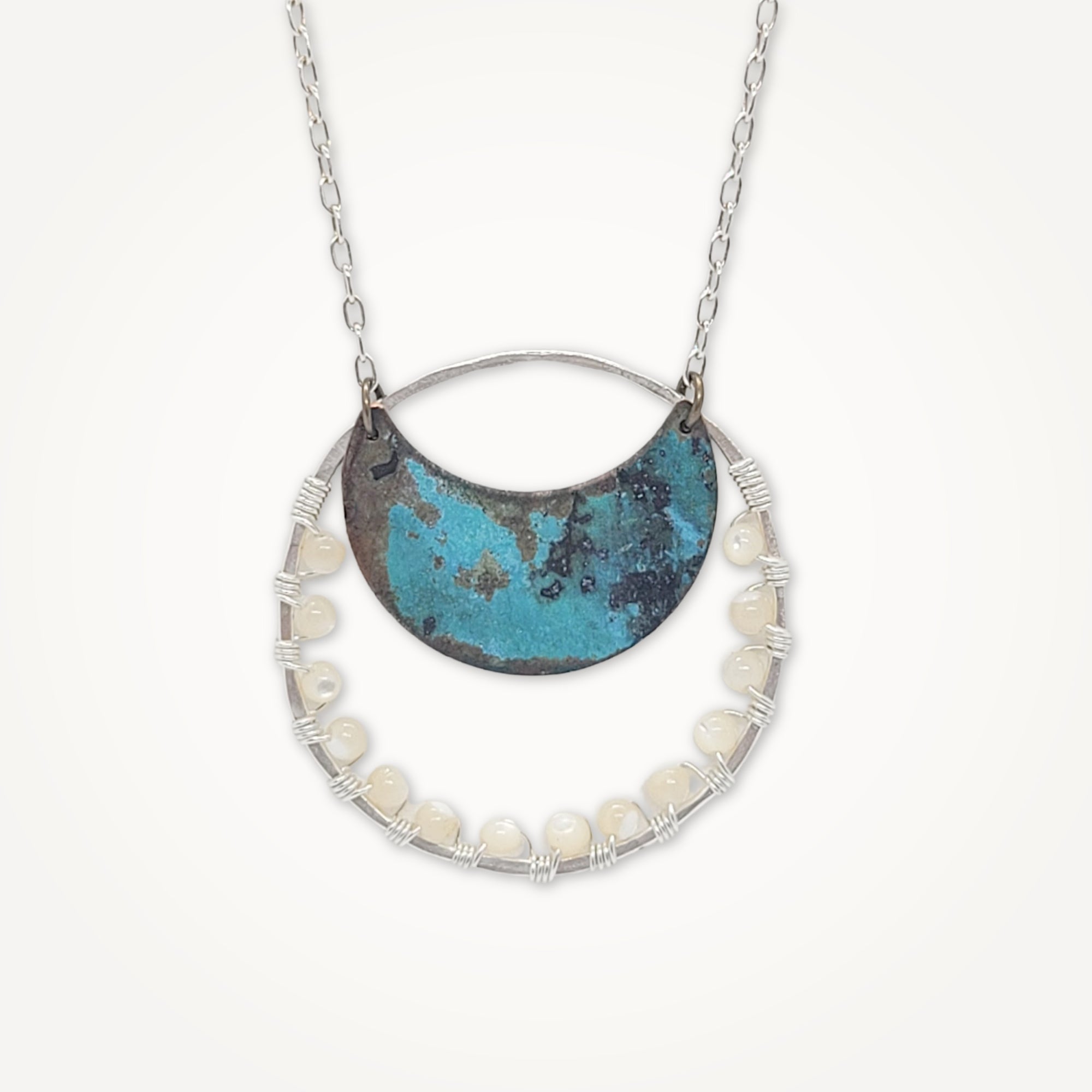 Mystical Moon Necklace • Mother of Pearl