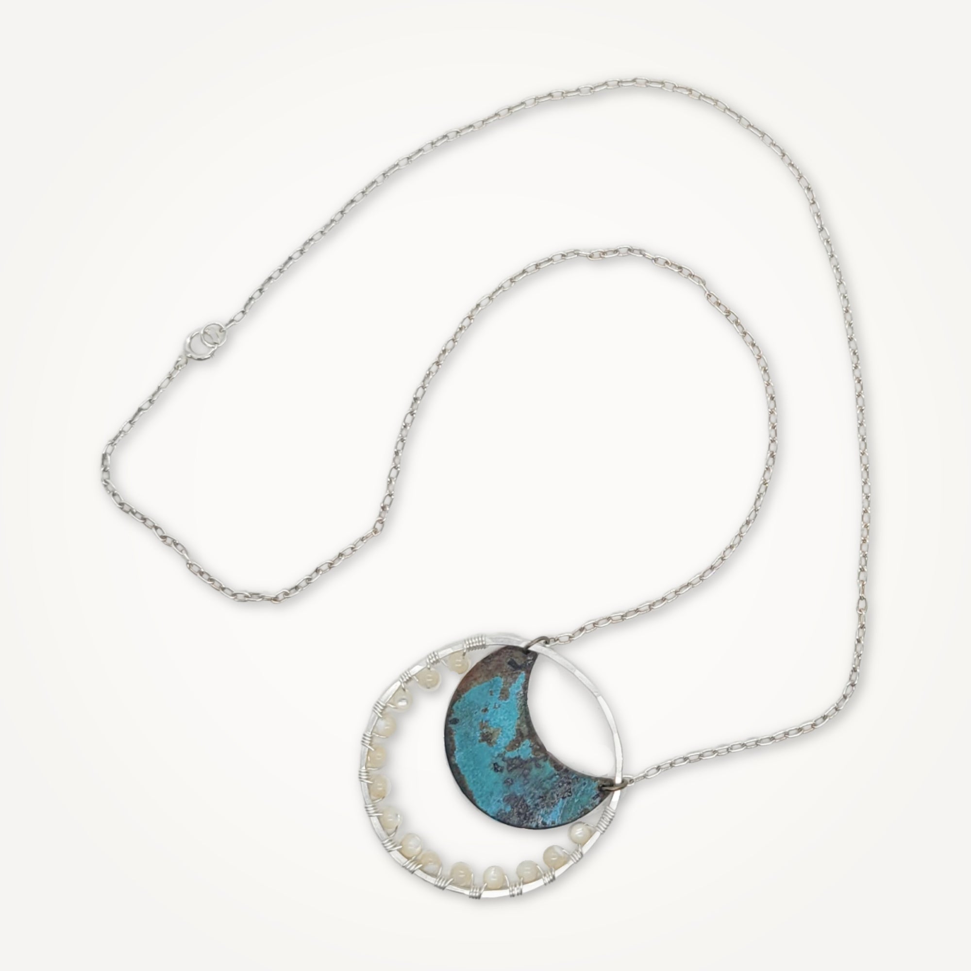 Mystical Moon Necklace • Mother of Pearl