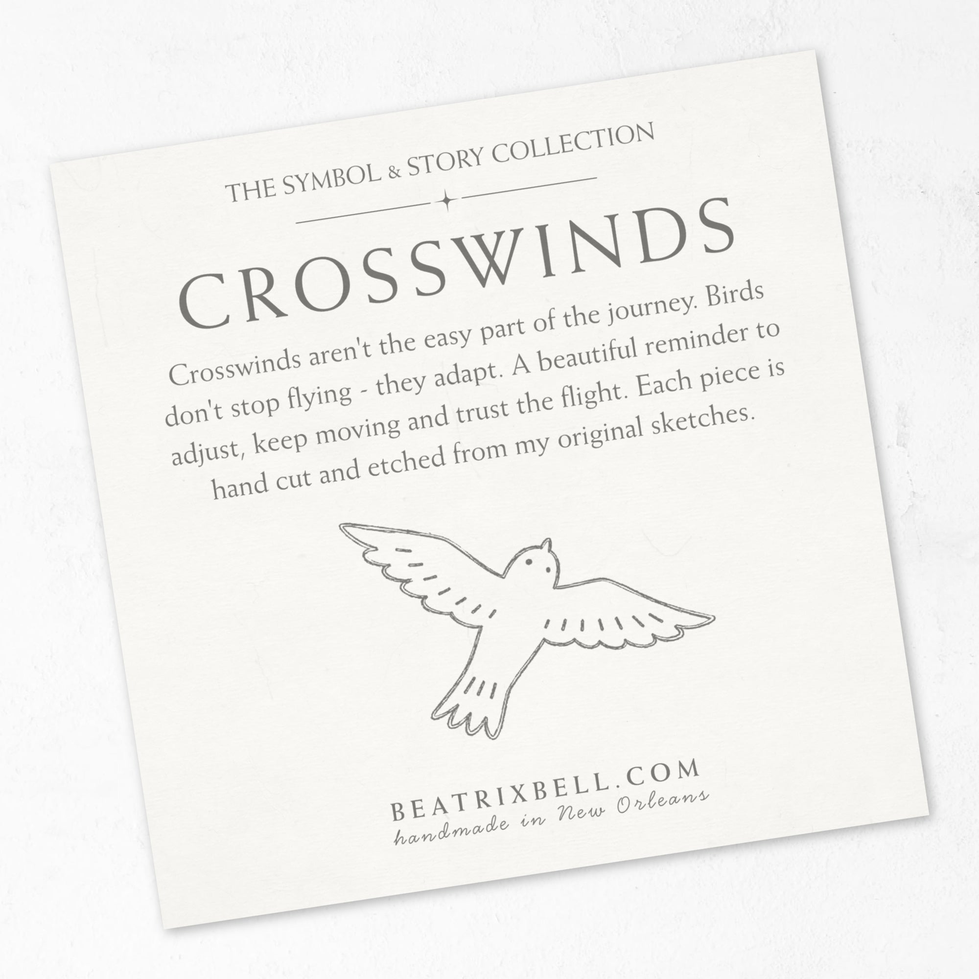 Crosswinds Bird Necklace • Turquoise