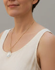 Vintage Box Chain Crystal Necklace