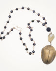 Egyptian Revival Scarab Necklace