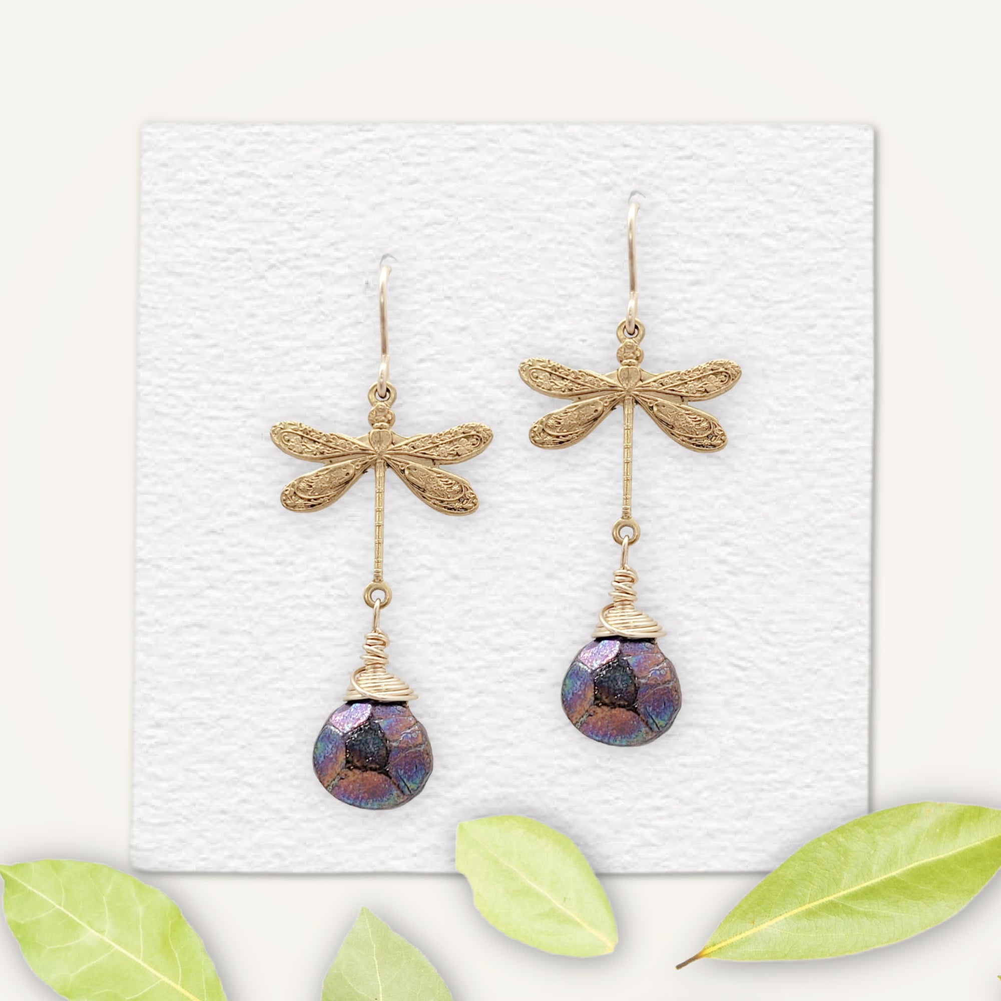 Dragonfly Earrings • Iridescent