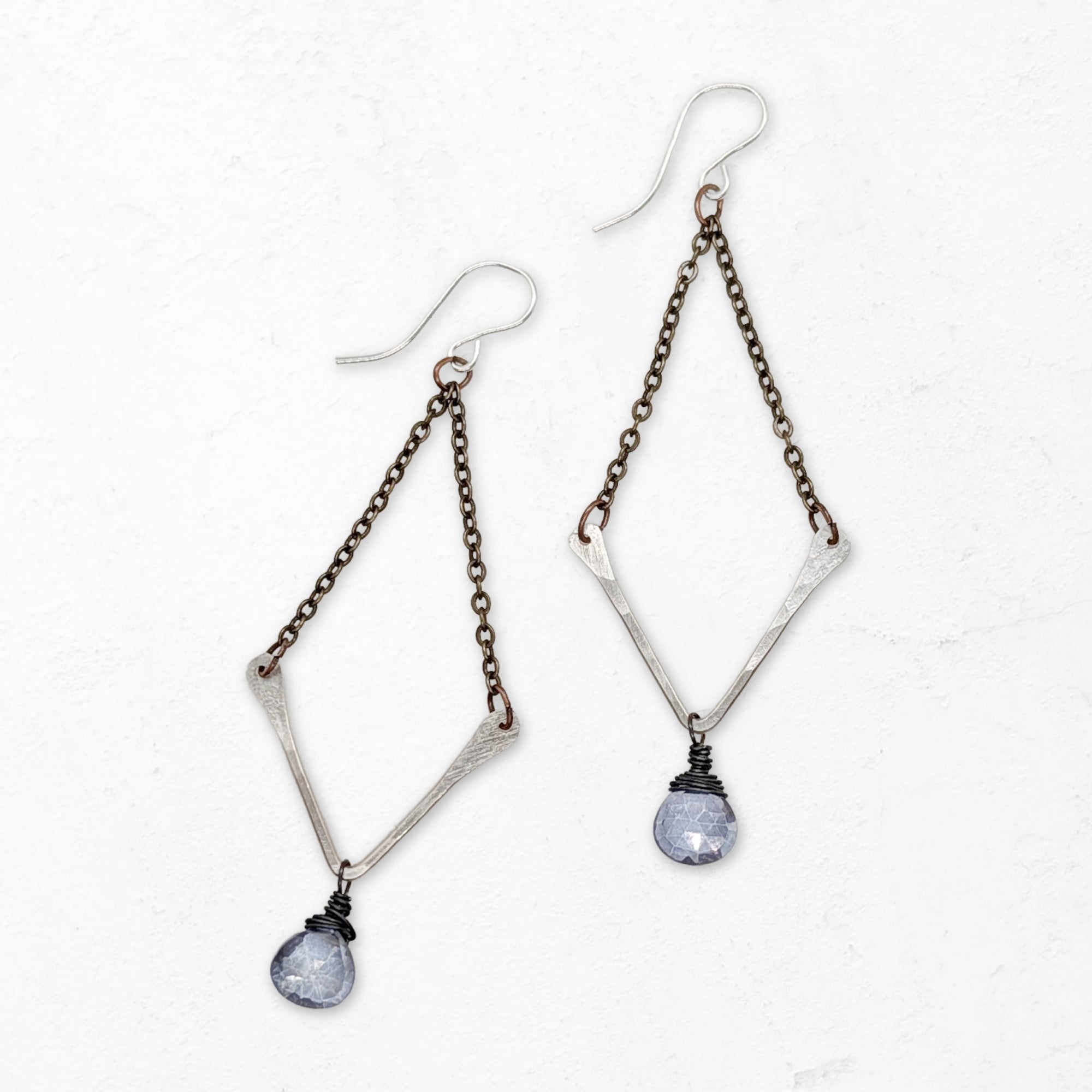 Valley Earrings • Blue Quartz