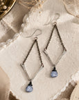Valley Earrings • Blue Quartz