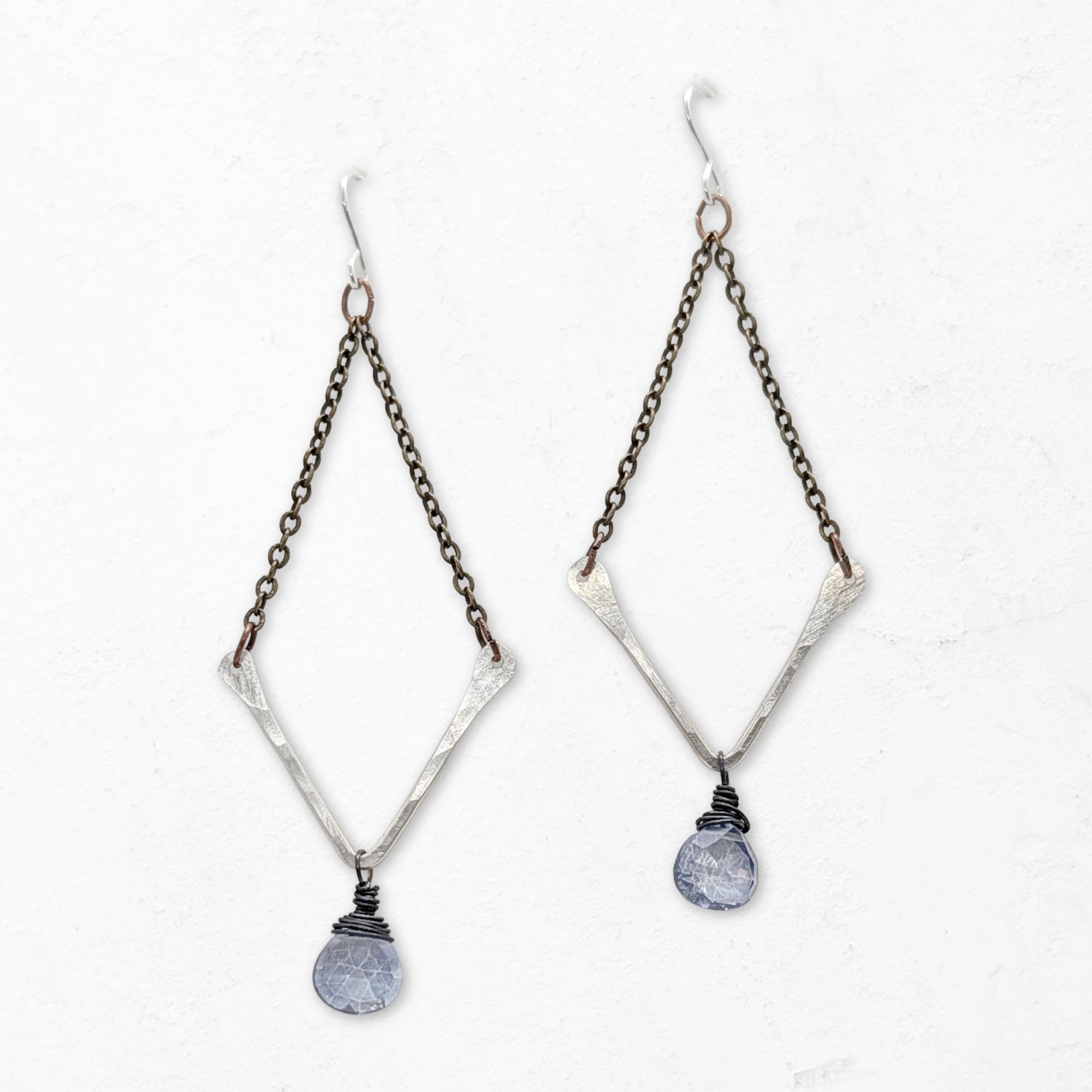 Valley Earrings • Blue Quartz