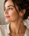Valley Earrings • Garnet