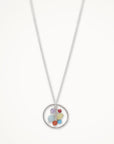 Festive Cluster Hoop Necklace