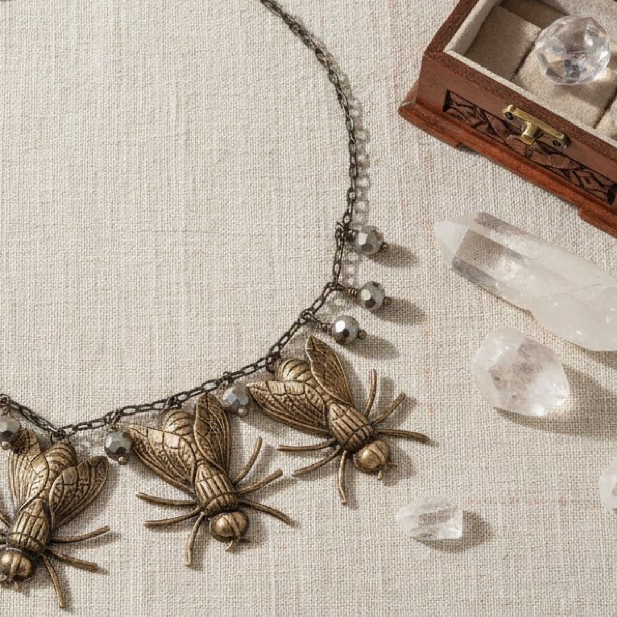 Curious Flight Necklace • Mirror Crystals