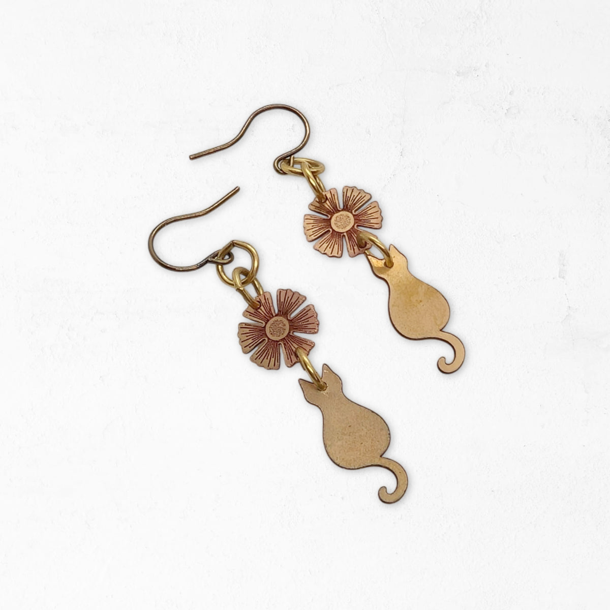 Garden Cat Earrings