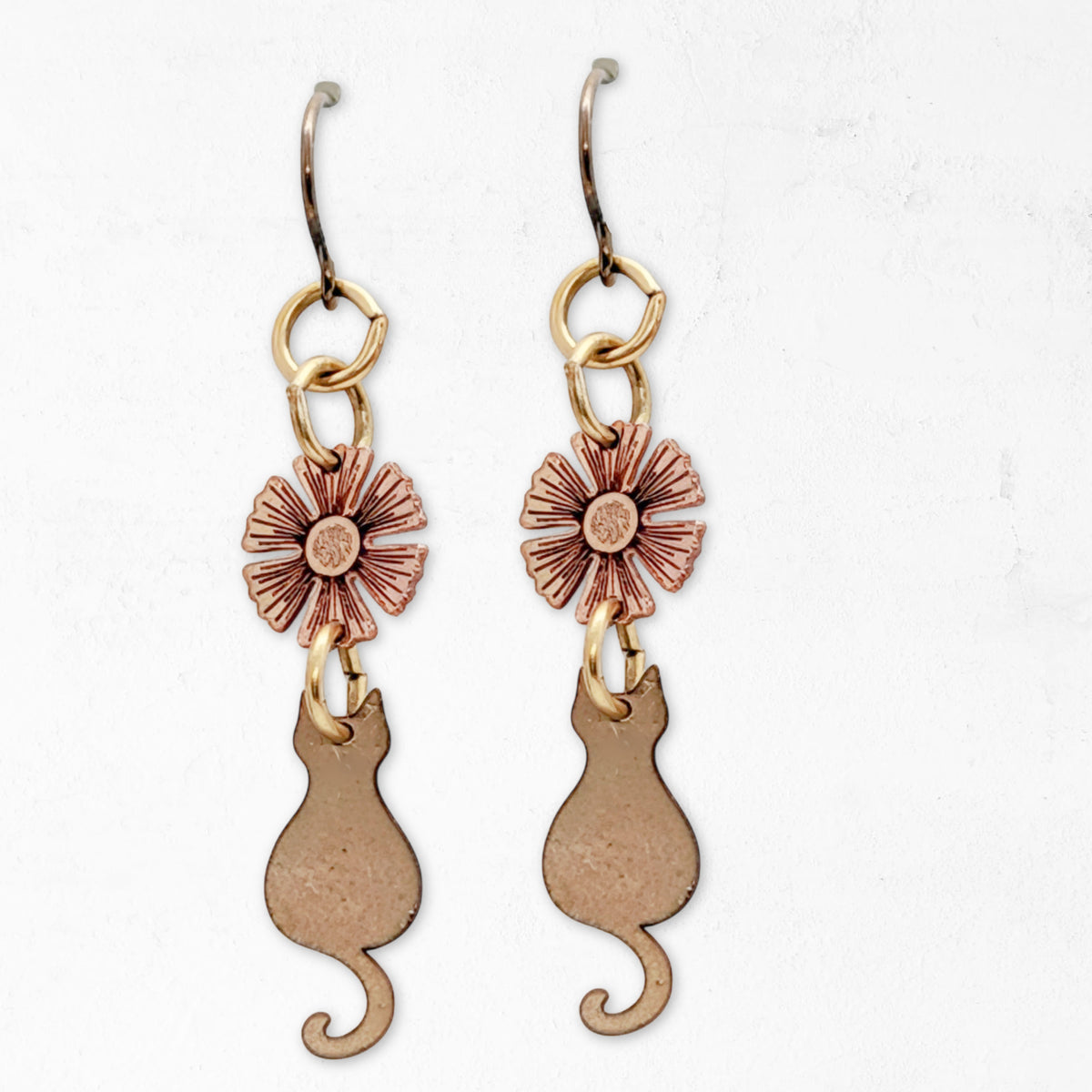 Garden Cat Earrings
