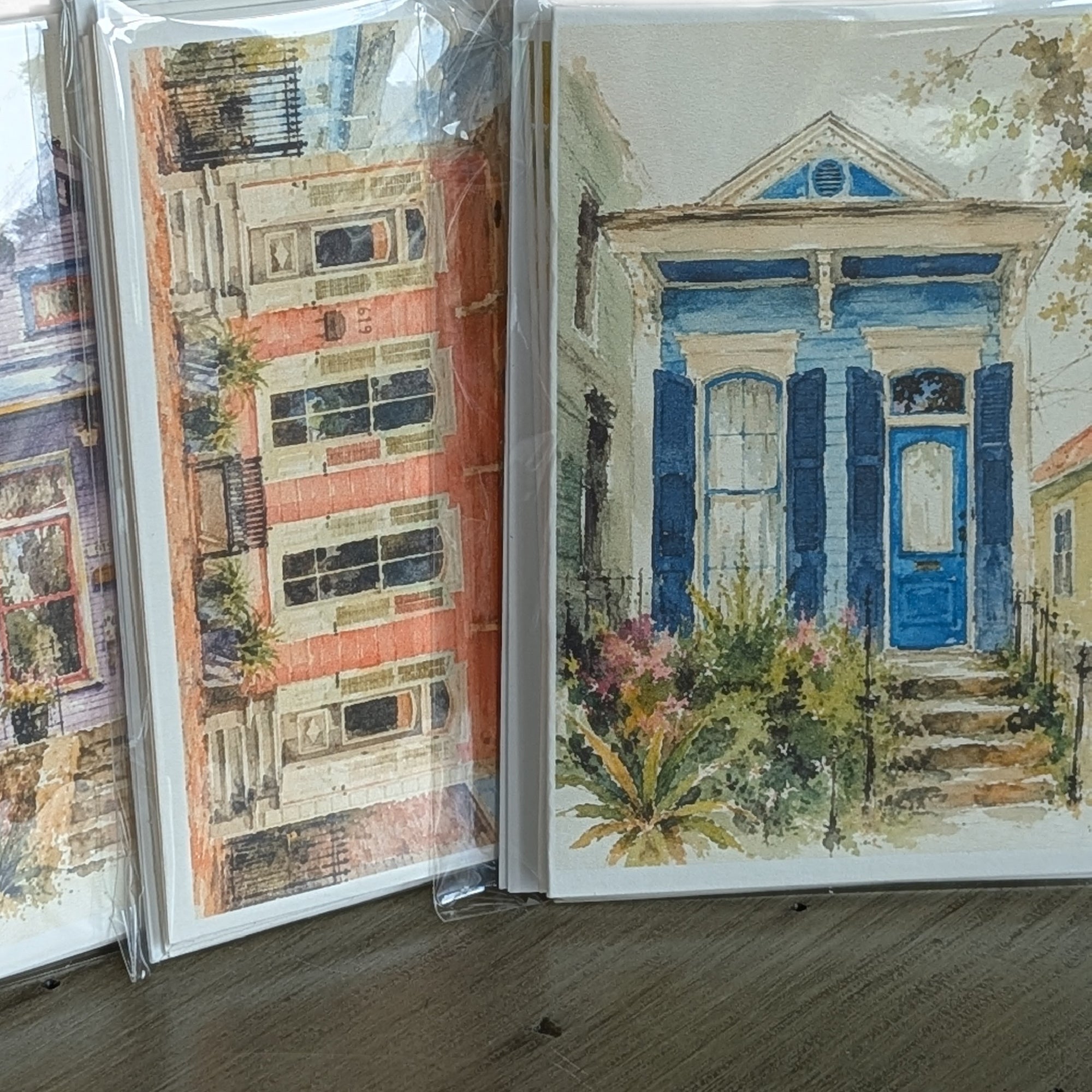 Greeting Cards • NOLA Shotgun Houses, Pack of 4