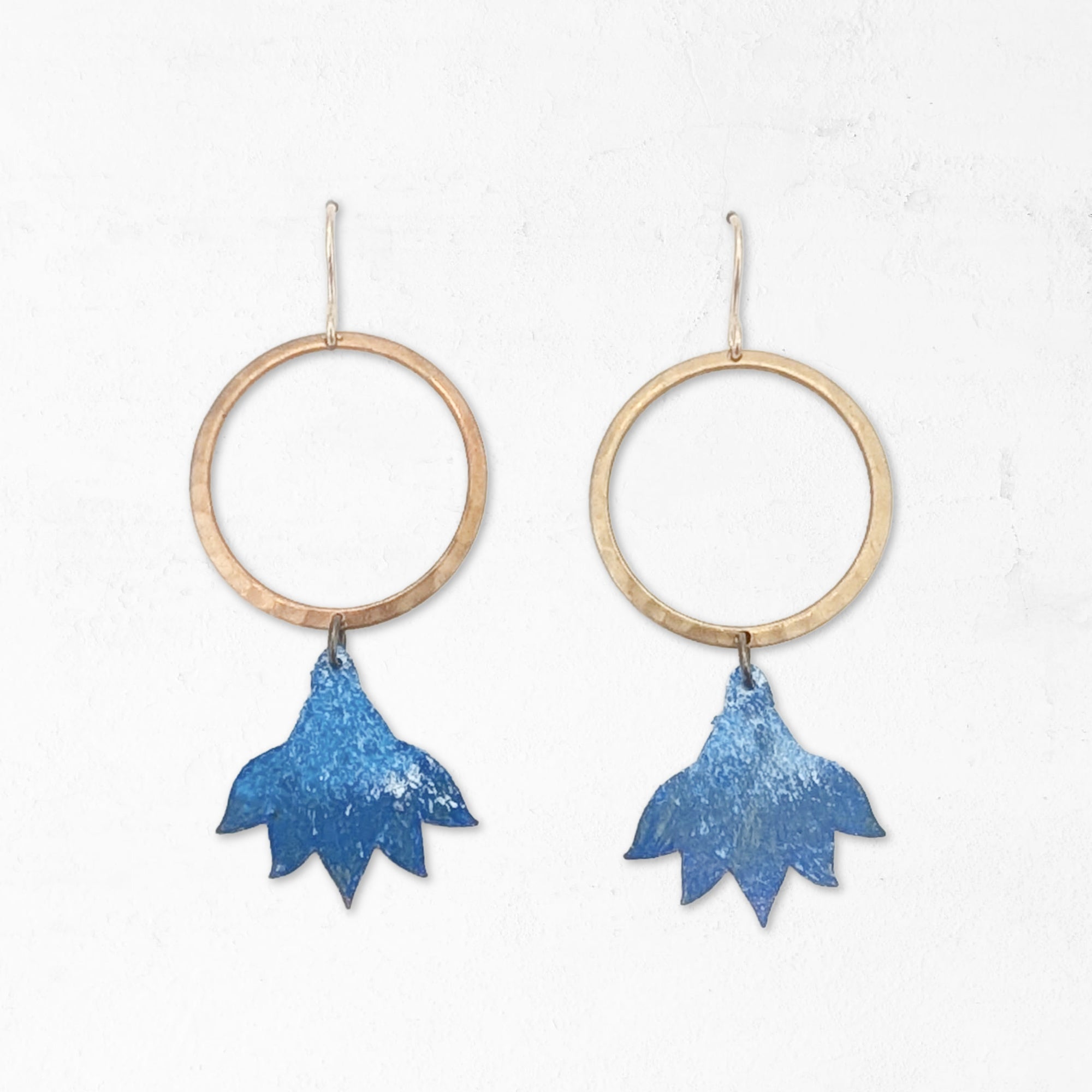 Bluebell Hand Painted Earrings