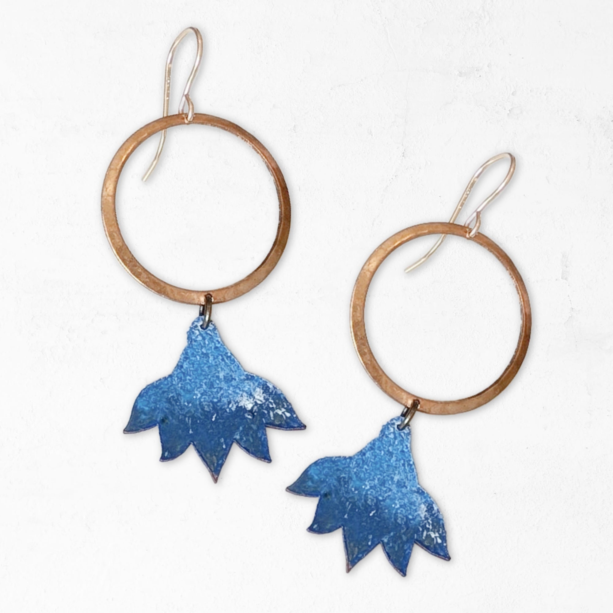 Bluebell Hand Painted Earrings