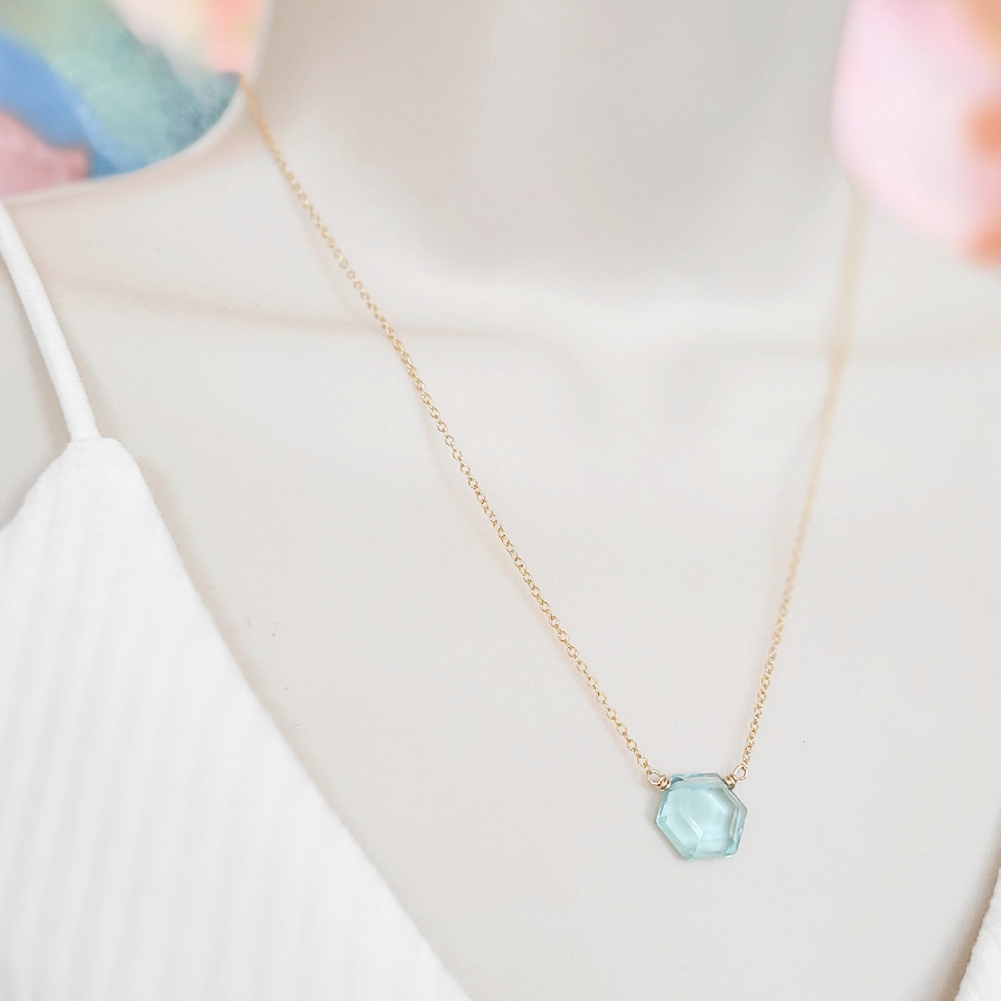 Hexagon Necklace • Choice of Color
