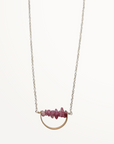 Horizon Necklace • Pink Tourmaline