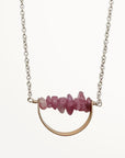 Horizon Necklace • Pink Tourmaline