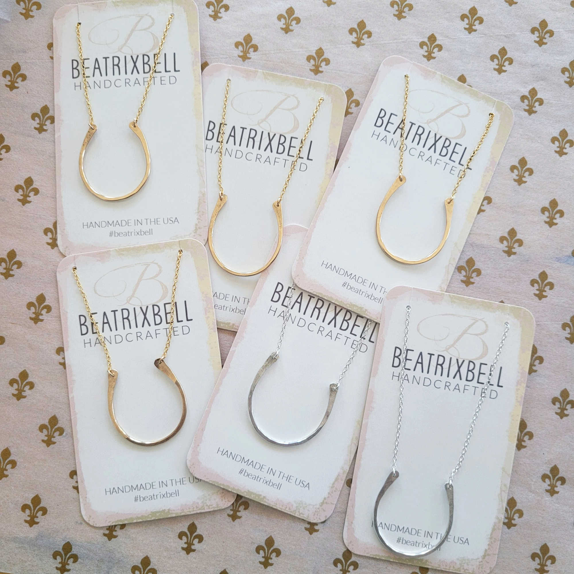 Lucky Horseshoe Necklace • Silver or Gold