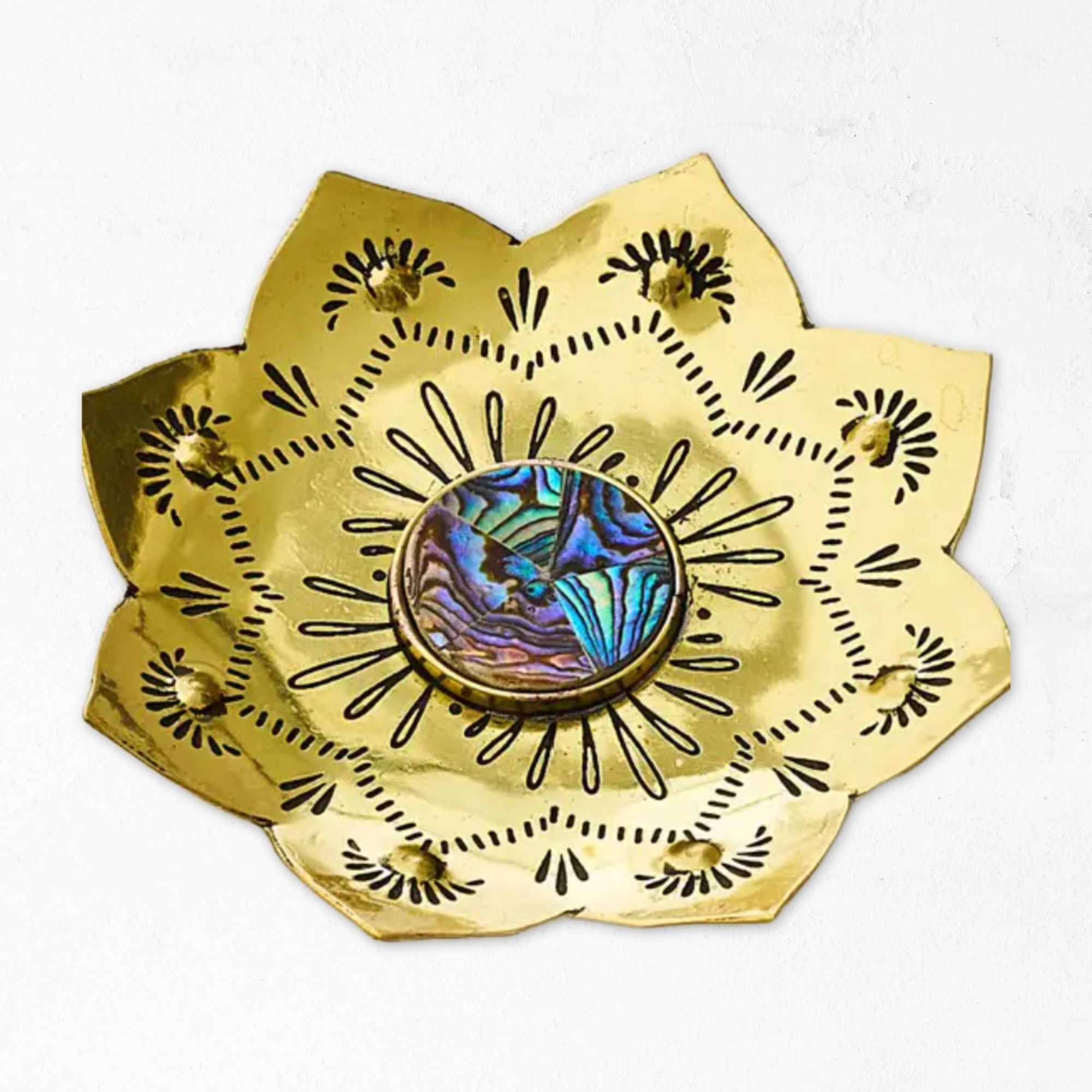 Abalone Lotus Trinket Tray